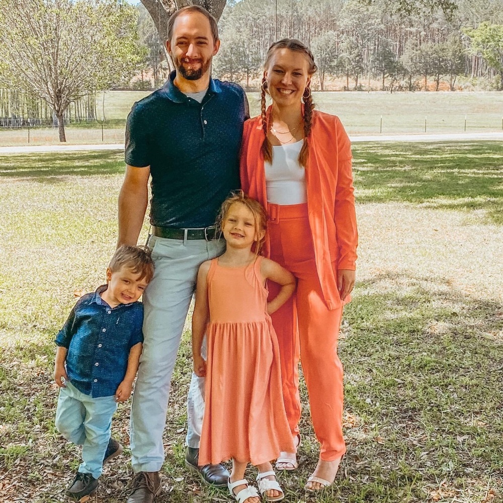 Coral blazer and pants suit